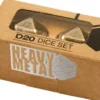 Dice Set D20 Heavy Metal: Antique Bronze (2 stuks)