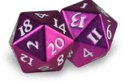 Dice Set D20 Heavy Metal: Purple (2 stuks)