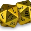 Dice Set D20 Heavy Metal: Yellow (2 stuks)