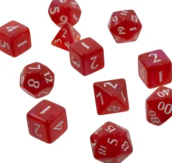 Dice Set Eclipse: Apple Red (11-delig)