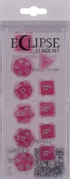 Dice Set Eclipse: Hot Pink (11-delig)