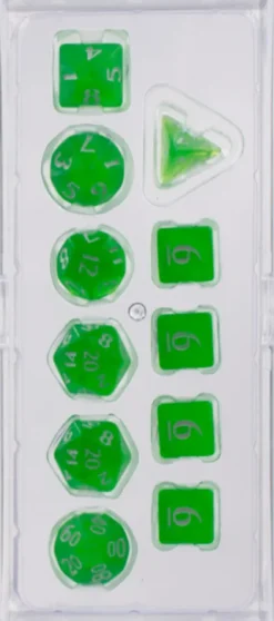 Dice Set Eclipse: Lime Green (11-delig)