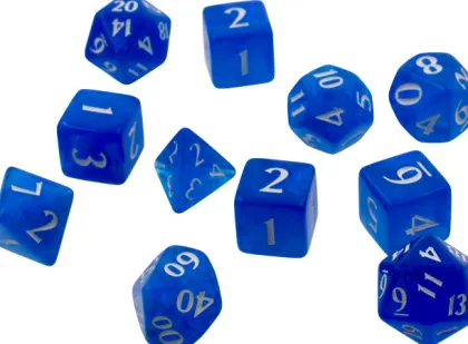 Dice Set Eclipse: Pacific Blue (11-delig)