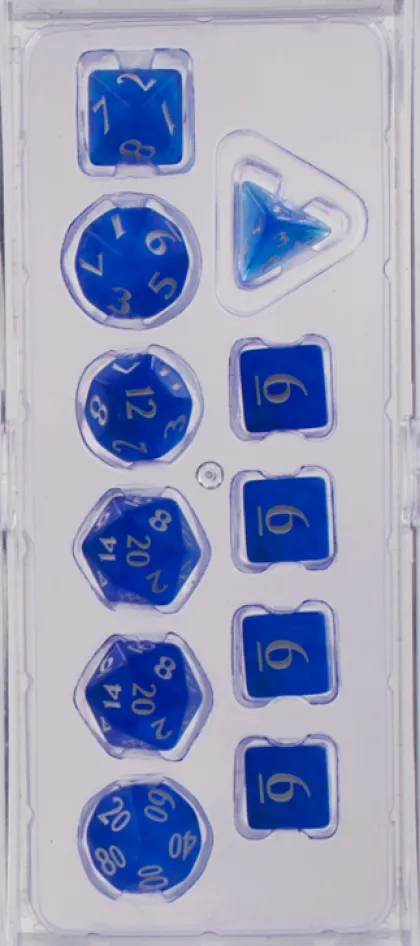 Dice Set Eclipse: Pacific Blue (11-delig)