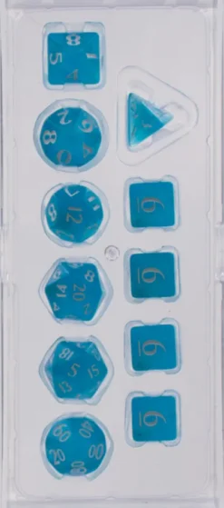 Dice Set Eclipse: Sky Blue (11-delig)
