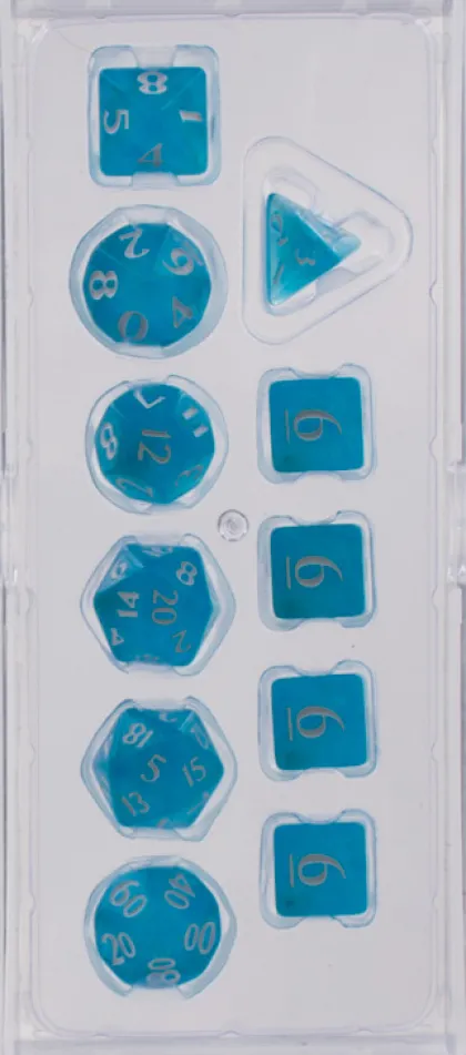 Dice Set Eclipse: Sky Blue (11-delig)