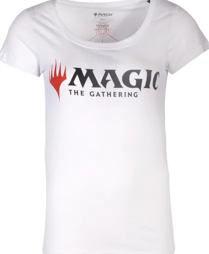 Difuzed Magic: The Gathering - Women's T-shirt: Magic Logo White (L)