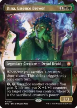 Dina, Essence Brewer (foil) (borderless) - Secrets of Strixhaven Commander