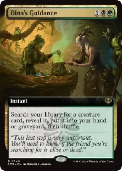 Dina's Guidance (foil) (extended art) - Secrets of Strixhaven Varianten