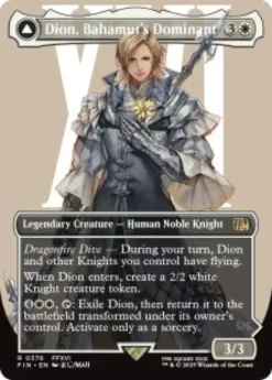Dion, Bahamut's Dominant (#376) (borderless) - Final Fantasy Varianten