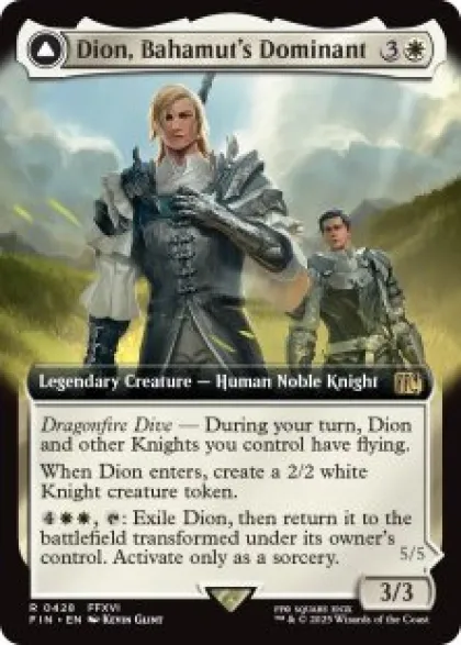 Dion, Bahamut's Dominant (#428) (foil) (extended art) - Final Fantasy Varianten