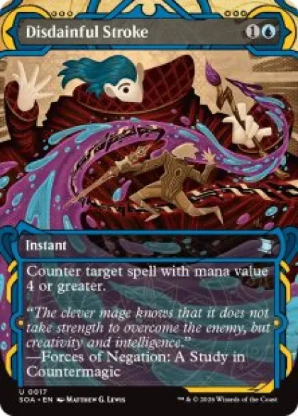 Disdainful Stroke (#017) (foil) (showcase) - Secrets of Strixhaven Mystical Archive