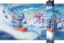 Disney Lorcana - Hyperia City Playmat: Stitch and Angel in Winterspell