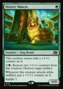 District Mascot (foil) - Aetherdrift Planeswalker Stamped