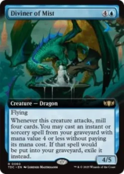 Diviner of Mist (extended art) - Tarkir: Dragonstorm Commander Varianten