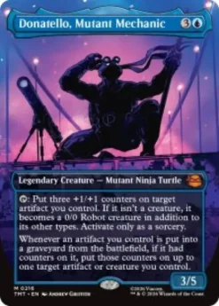 Donatello, Mutant Mechanic (#216) (foil) (borderless) - Teenage Mutant Ninja Turtles Varianten