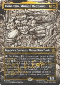 Donatello, Mutant Mechanic (#302) (foil) (borderless) - Teenage Mutant Ninja Turtles Varianten