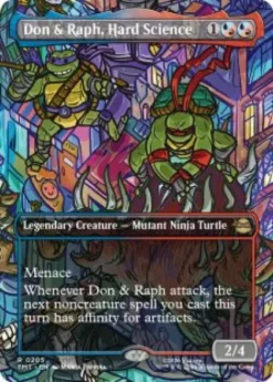 Don & Raph, Hard Science (#205) (borderless) - Teenage Mutant Ninja Turtles Varianten
