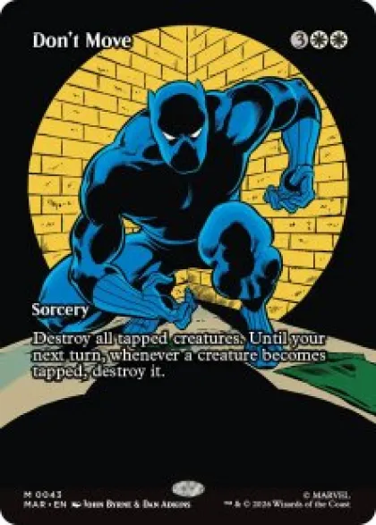Don't Move (#43) (foil) (borderless) - Marvel