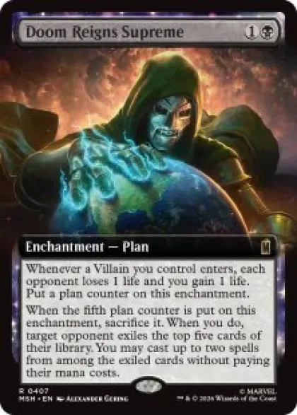 Doom Reigns Supreme (foil) (extended art) - Marvel Super Heroes Varianten
