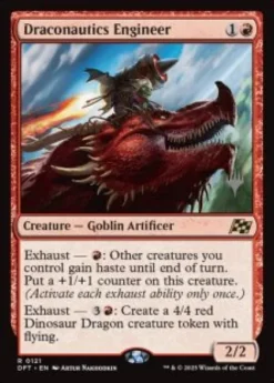 Draconautics Engineer (foil) - Aetherdrift Planeswalker Stamped