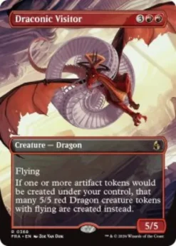 Draconic Visitor (foil) (borderless) - Reality Fracture Varianten
