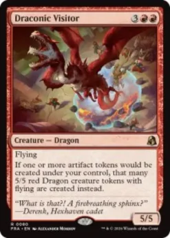 Draconic Visitor (foil) - Reality Fracture