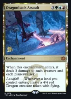 Dragonback Assault (foil) - Tarkir: Dragonstorm Prerelease Promo's