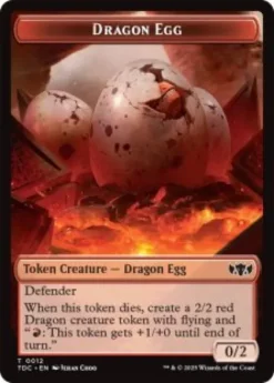 Dragon Egg token (0/2) - Tarkir: Dragonstorm Commander