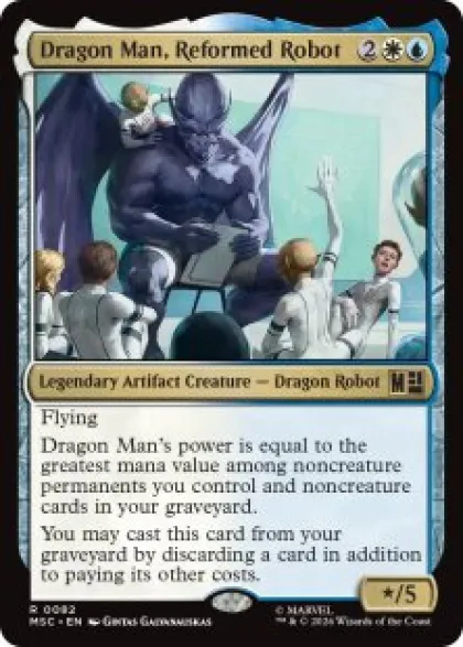 Dragon Man, Reformed Robot (surge foil) - Marvel Super Heroes Commander