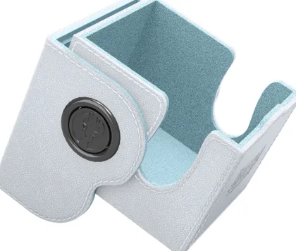 Dragon Shield - Dragon Lock Deckbox 100+: White & Aqua
