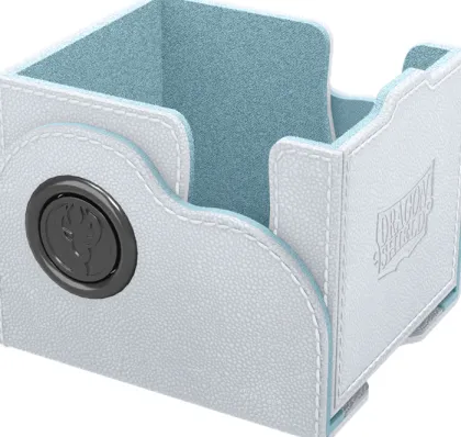 Dragon Shield - Dragon Lock Deckbox 100+: White & Aqua