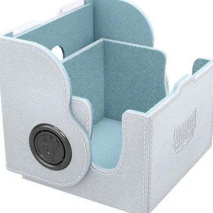 Dragon Shield - Dragon Lock Deckbox 150+: White & Aqua