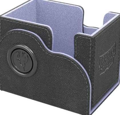Dragon Shield - Dragon Lock Deckbox 80+: Black & Lilac