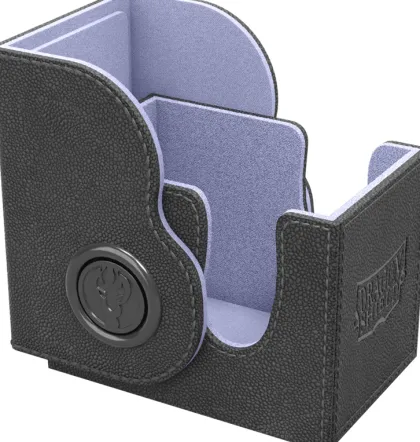 Dragon Shield - Dragon Lock Deckbox 80+: Black & Lilac