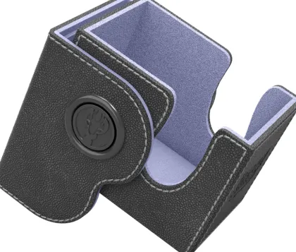 Dragon Shield - Dragon Lock Deckbox 80+: Black & Lilac