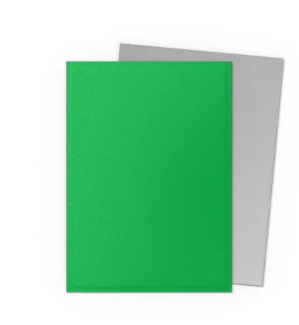 Dragon Shield Dual Matte Sleeves: Apple Green & Silver (100 stuks)