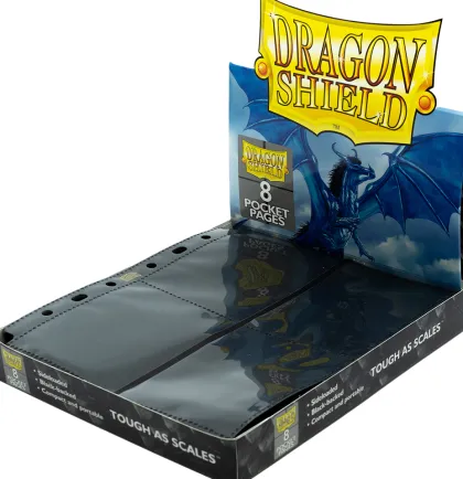 Dragon Shield 8 Pocket Pages Side Loading Black (50 stuks)
