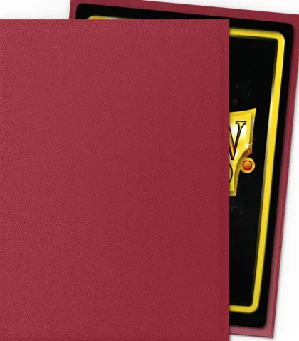 Dragon Shield - Sleeves Matte Non-Glare: Blood Red (100 stuks)