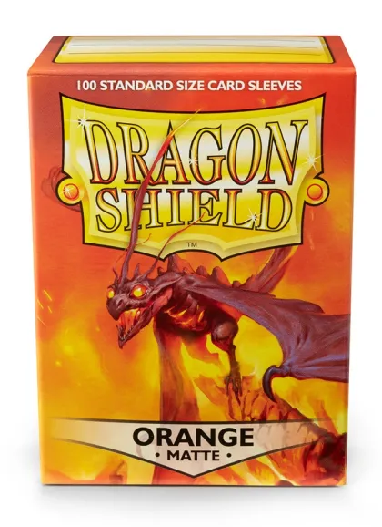 Dragon Shield Sleeves Matte Orange (100 stuks)