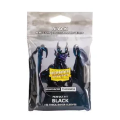 Dragon Shield Thick Inner Sleeves Perfect Fit: Black (100 stuks)