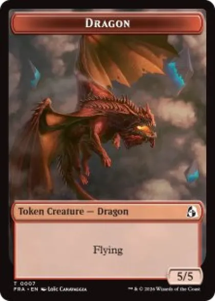 Dragon token (foil) (5/5) - Reality Fracture