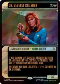 Dr. Beverly Crusher (#500) (surge foil) (showcase) - Star Trek Varianten