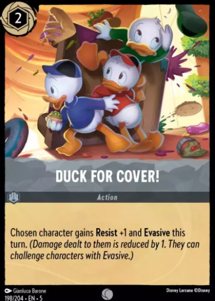 Duck for Cover! (foil) - Shimmering Skies
