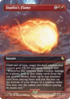 Duelist's Flame (borderless) - Final Fantasy Commander Varianten