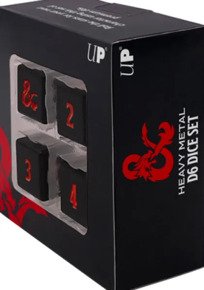Dungeons and Dragons: Heavy Metal Dice Set D6 (4 stuks)