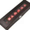 Dungeons and Dragons: Heavy Metal Dice Set - Red and White (7 stuks)