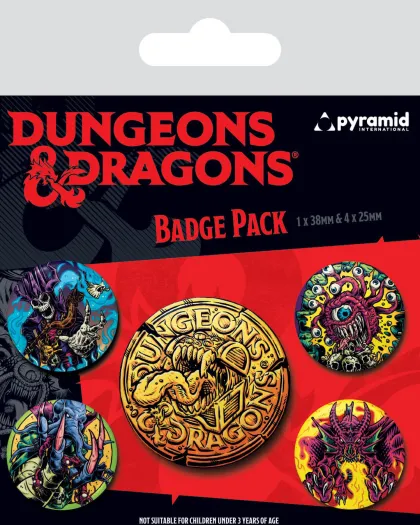 Dungeons and Dragons - Pin-Back Buttons: Beastly (5 stuks)