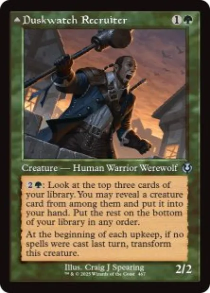 Duskwatch Recruiter (#467) (foil) (showcase) - Innistrad Remastered Varianten
