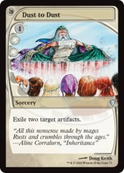 Dust to Dust (showcase) - Mystery Booster Commander Edition Future Sight